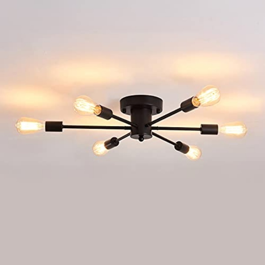 6 Lights Sputnik Semi Flush Mo - Farming & Agriculture Word Stacks review and price