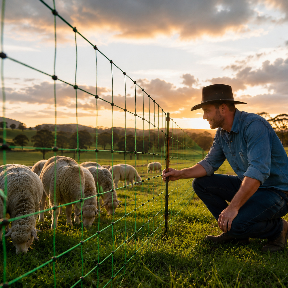 Electric fence net 50 meters l - Farming & Agriculture Word Stacks review and price